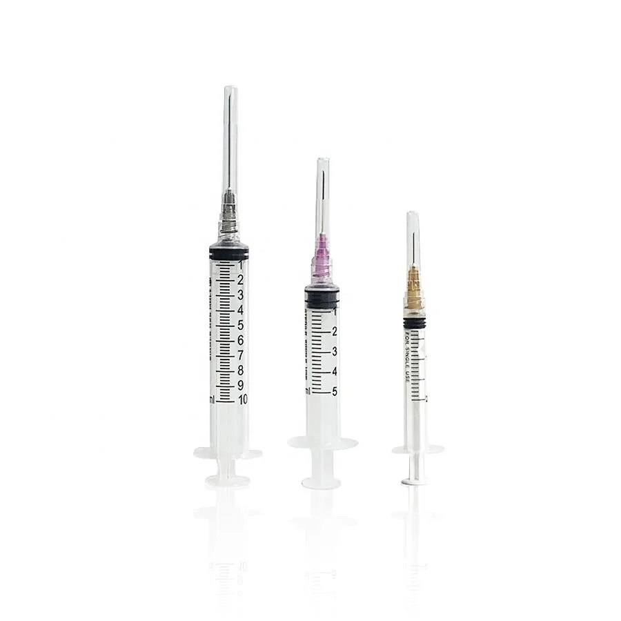 Different Size Size 1ml 2.25ml 3ml 5ml Disposable Glass Luer Lock Prefilled Syringe