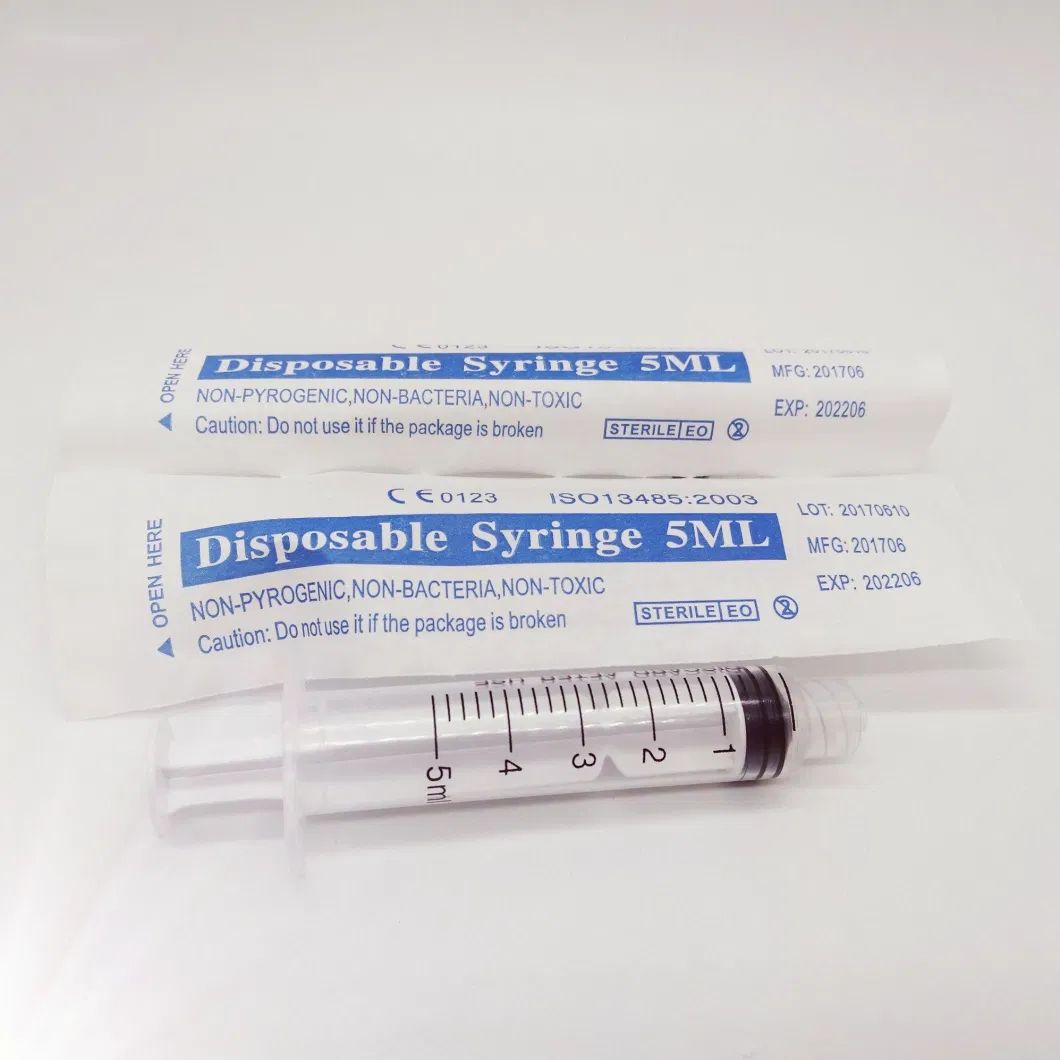 Different Size Size 1ml 2.25ml 3ml 5ml Disposable Glass Luer Lock Prefilled Syringe