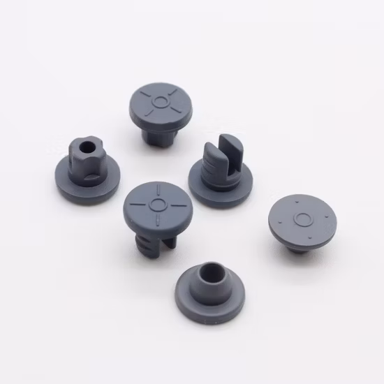 Bouchon en caoutchouc pharmaceutique bromobutyle, 13mm, 20mm, 32mm, pour bouteille d'injection ou de perfusion