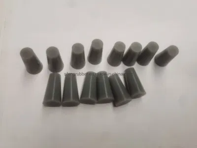 Bouchon et bouchons en silicone gris pour revêtement en poudre, E