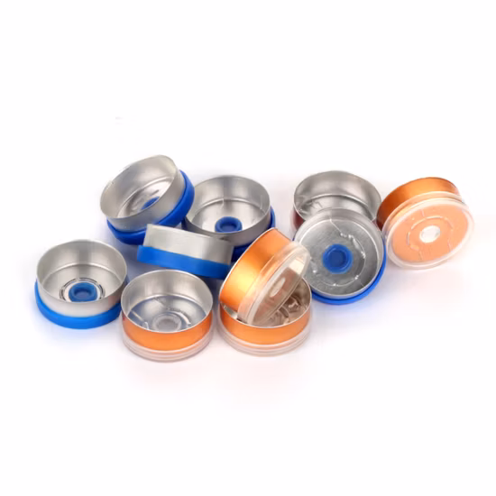 Les petits flacons en verre personnalisés Flip Top déchirent les couvercles en aluminium pour bouteille pharmaceutique