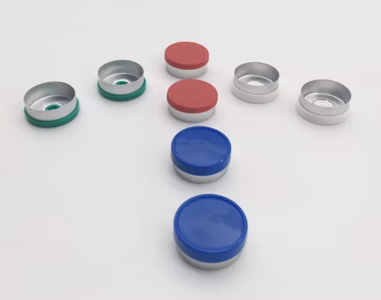 L'injection médicale 18mm 20mm 24mm 28mm déchirent le capuchon en aluminium rabattable pour flacons en verre
